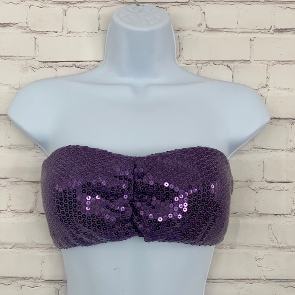 Charlotte Russe sequin bralette size Large